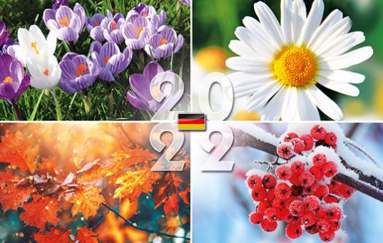 Scheckkarten-Kalender Deutschland, neutral