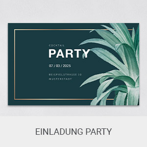 Einladungskarten zur Party